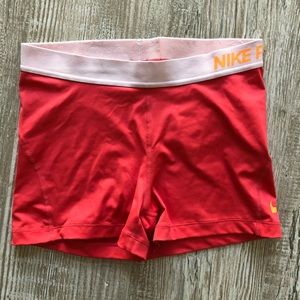 nike pro spandex shorts
